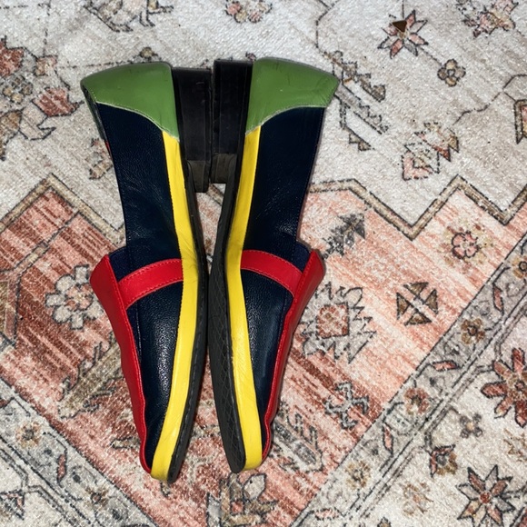 Vintage Amalfi Ida Multi Navy Nappa Leather Shoes - Picture 3 of 10